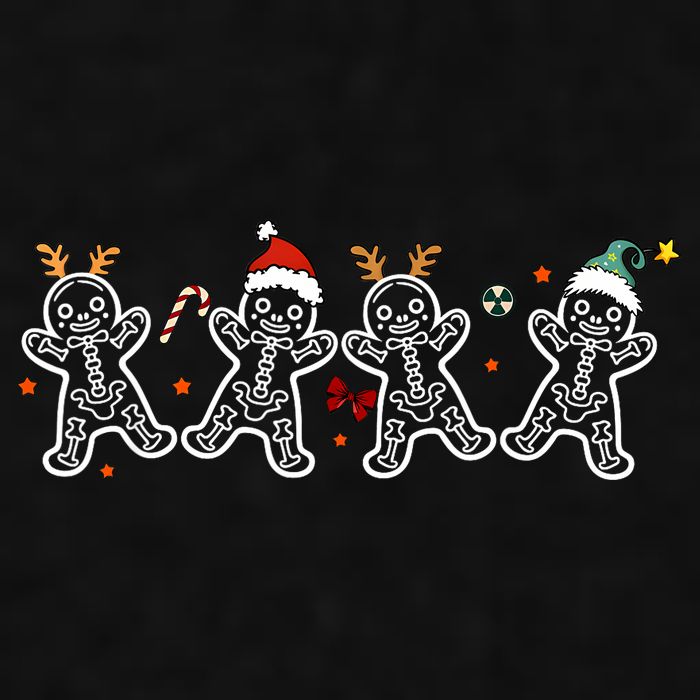 Gingerbread Skeleton Christmas Radiology Shir Xray Tech Ladies PosiCharge Tri-Blend Wicking Tank