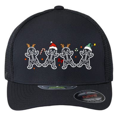 Gingerbread Skeleton Christmas Radiology Shir Xray Tech Flexfit Unipanel Trucker Cap