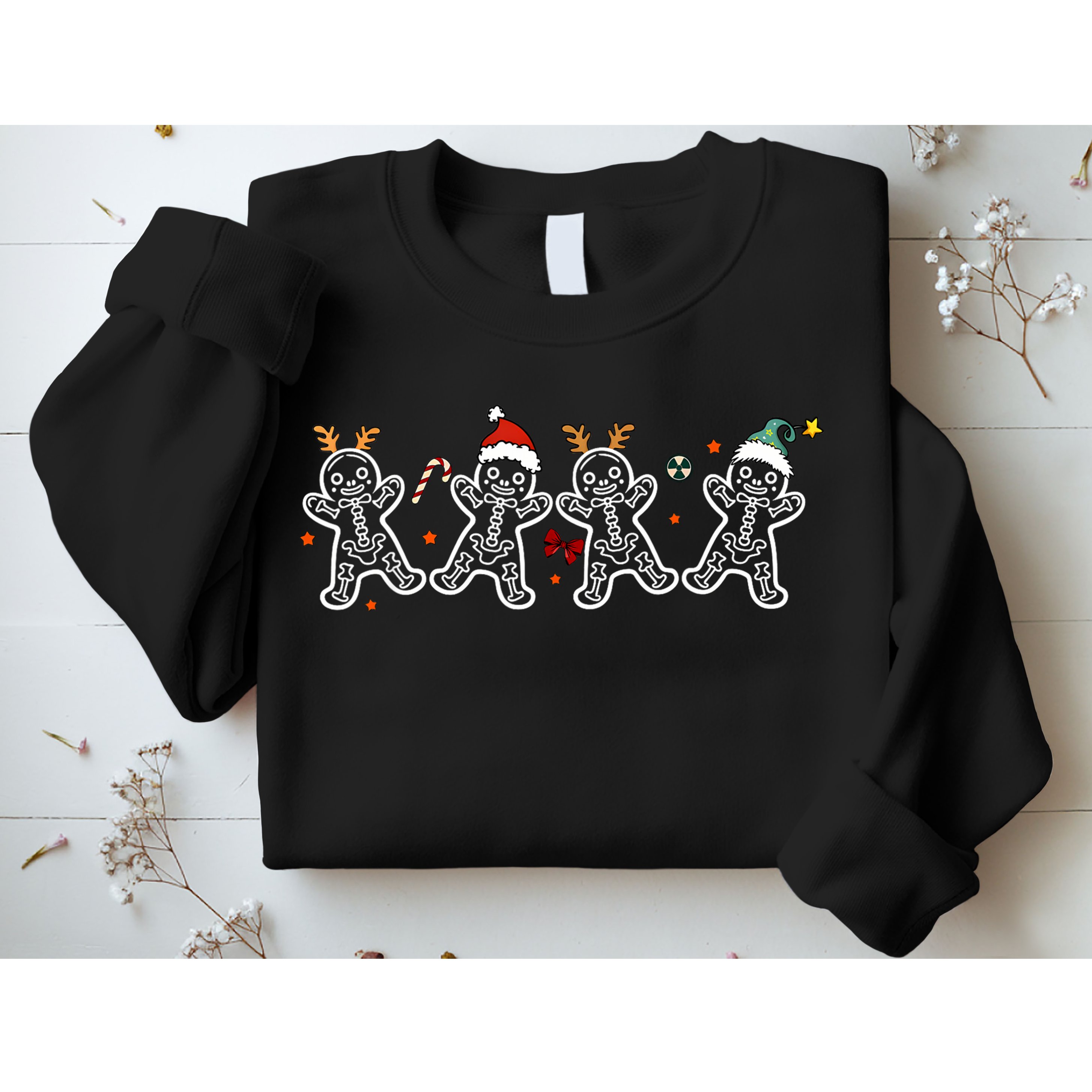 Gingerbread Skeleton Christmas Radiology Shir Xray Tech Sweatshirt
