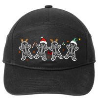 Gingerbread Skeleton Christmas Radiology Shir Xray Tech 7-Panel Snapback Hat