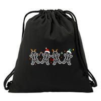Gingerbread Skeleton Christmas Radiology Shir Xray Tech Drawstring Bag