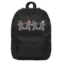 Gingerbread Skeleton Christmas Radiology Shir Xray Tech 16 in Basic Backpack