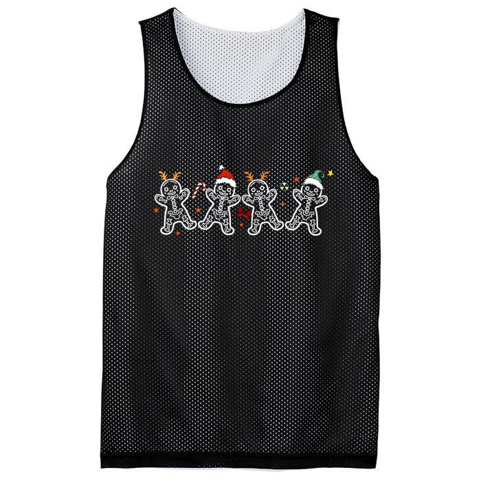 Gingerbread Skeleton Christmas Radiology Shir Xray Tech Mesh Reversible Basketball Jersey Tank
