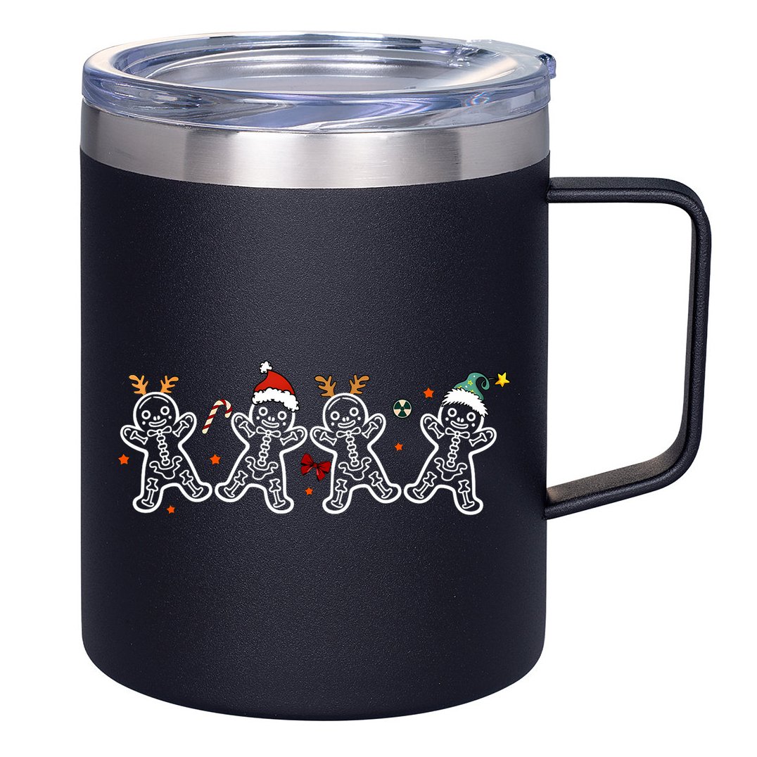Gingerbread Skeleton Christmas Radiology Shir Xray Tech 12oz Stainless Steel Coffee Mug