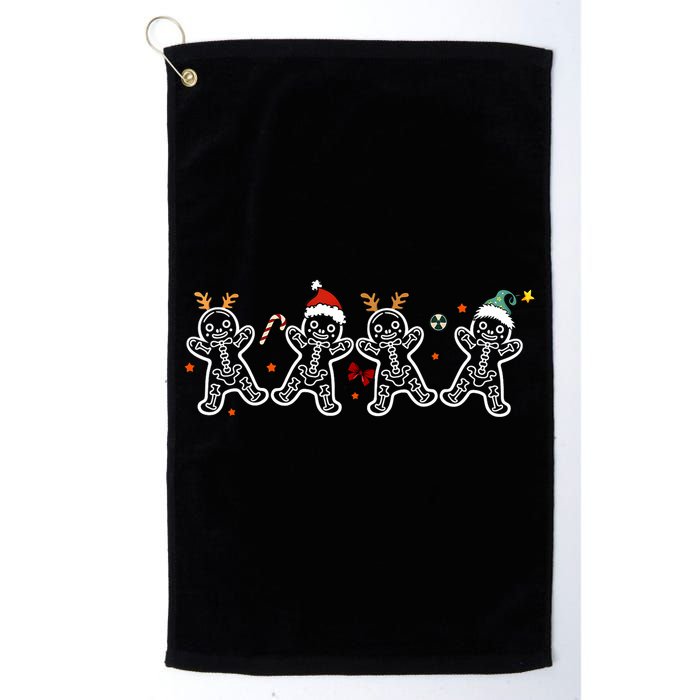 Gingerbread Skeleton Christmas Radiology Shir Xray Tech Golf Towel