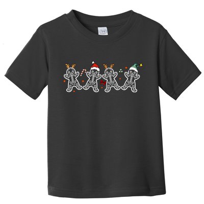 Gingerbread Skeleton Christmas Radiology Shir Xray Tech Toddler T-Shirt