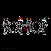 Gingerbread Skeleton Christmas Radiology Shir Xray Tech Short Acrylic Beanie