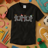 Gingerbread Skeleton Christmas Radiology Shir Xray Tech Kids T-Shirt