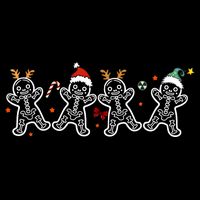 Gingerbread Skeleton Christmas Radiology Shir Xray Tech Kids T-Shirt