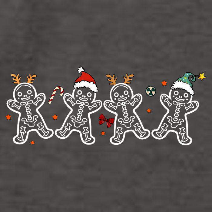 Gingerbread Skeleton Christmas Radiology Shir Xray Tech Vector Backpack