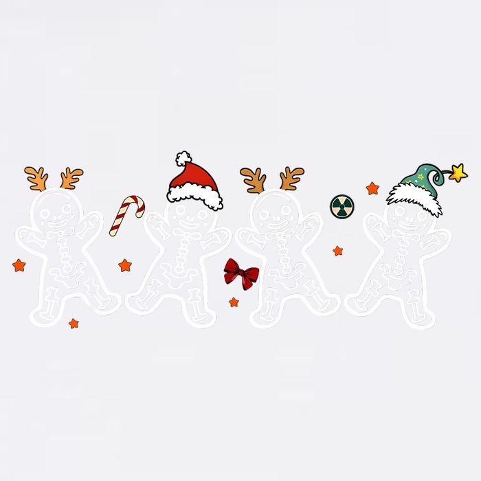 Gingerbread Skeleton Christmas Radiology Shir Xray Tech Garment-Dyed Sweatshirt
