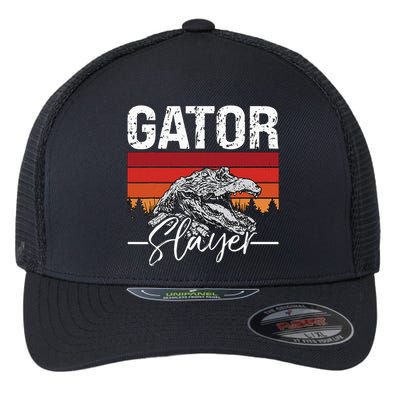 Gator S.L.A.Y.E.R Crocodiles Gator Hunting Alligator Hunting Flexfit Unipanel Trucker Cap