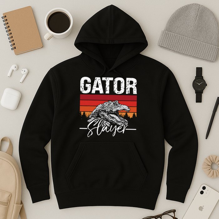 Gator S.L.A.Y.E.R Crocodiles Gator Hunting Alligator Hunting Hoodie