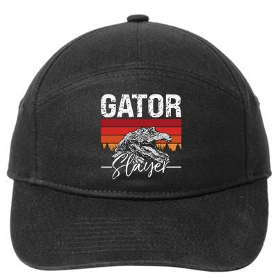 Gator S.L.A.Y.E.R Crocodiles Gator Hunting Alligator Hunting 7-Panel Snapback Hat