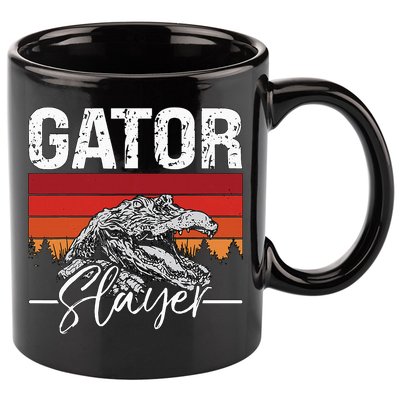 Gator S.L.A.Y.E.R Crocodiles Gator Hunting Alligator Hunting 11oz C Handle Ceramic Mug