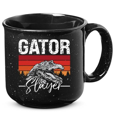 Gator S.L.A.Y.E.R Crocodiles Gator Hunting Alligator Hunting 15oz Campfire Ceramic Mug