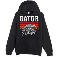 Gator S.L.A.Y.E.R Crocodiles Gator Hunting Alligator Hunting Premium Pullover Hoodie