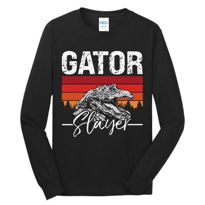 Gator S.L.A.Y.E.R Crocodiles Gator Hunting Alligator Hunting Tall Long Sleeve T-Shirt