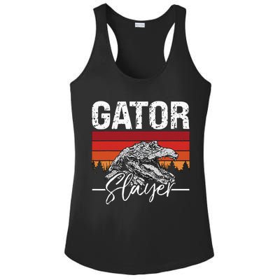 Gator S.L.A.Y.E.R Crocodiles Gator Hunting Alligator Hunting Ladies PosiCharge Competitor Racerback Tank