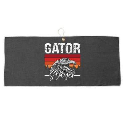 Gator S.L.A.Y.E.R Crocodiles Gator Hunting Alligator Hunting Large Microfiber Waffle Golf Towel