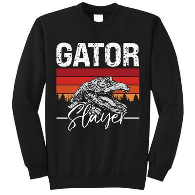 Gator S.L.A.Y.E.R Crocodiles Gator Hunting Alligator Hunting Tall Sweatshirt