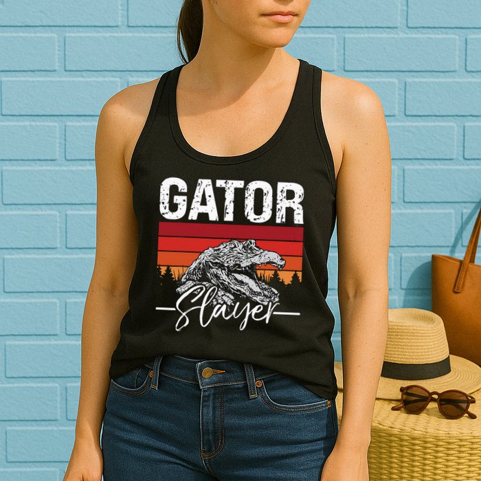 Gator S.L.A.Y.E.R Crocodiles Gator Hunting Alligator Hunting Womens Tank Top