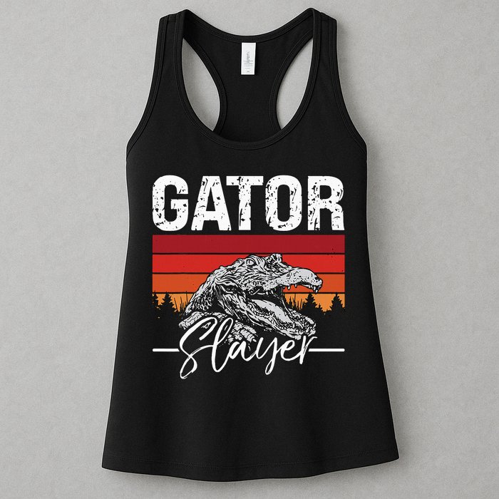 Gator S.L.A.Y.E.R Crocodiles Gator Hunting Alligator Hunting Womens Tank Top