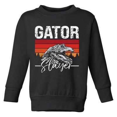 Gator S.L.A.Y.E.R Crocodiles Gator Hunting Alligator Hunting Toddler Sweatshirt