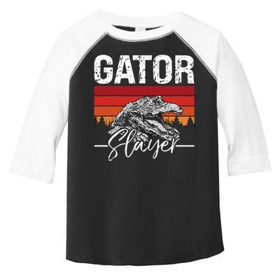 Gator S.L.A.Y.E.R Crocodiles Gator Hunting Alligator Hunting Toddler Fine Jersey T-Shirt
