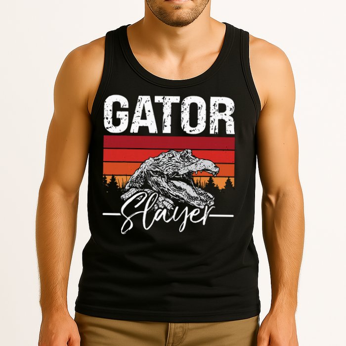 Gator S.L.A.Y.E.R Crocodiles Gator Hunting Alligator Hunting Tank Top