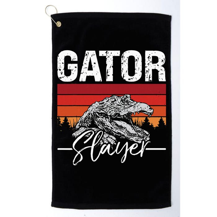 Gator S.L.A.Y.E.R Crocodiles Gator Hunting Alligator Hunting Golf Towel