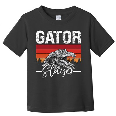 Gator S.L.A.Y.E.R Crocodiles Gator Hunting Alligator Hunting Toddler T-Shirt