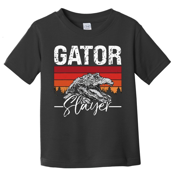 Gator S.L.A.Y.E.R Crocodiles Gator Hunting Alligator Hunting Toddler T-Shirt