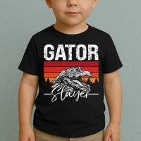 Gator S.L.A.Y.E.R Crocodiles Gator Hunting Alligator Hunting Toddler T-Shirt