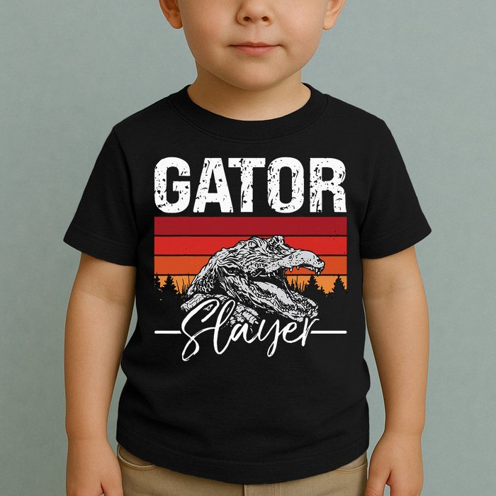 Gator S.L.A.Y.E.R Crocodiles Gator Hunting Alligator Hunting Toddler T-Shirt