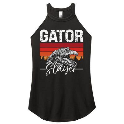 Gator S.L.A.Y.E.R Crocodiles Gator Hunting Alligator Hunting Women's Perfect Tri Rocker Tank