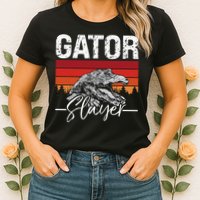 Gator S.L.A.Y.E.R Crocodiles Gator Hunting Alligator Hunting Womens T-Shirt