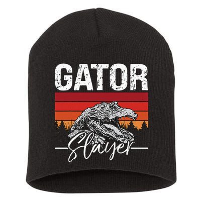 Gator S.L.A.Y.E.R Crocodiles Gator Hunting Alligator Hunting Short Acrylic Beanie