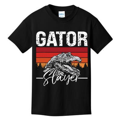 Gator S.L.A.Y.E.R Crocodiles Gator Hunting Alligator Hunting Kids T-Shirt