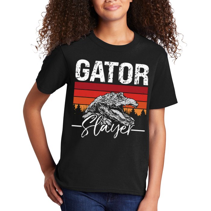Gator S.L.A.Y.E.R Crocodiles Gator Hunting Alligator Hunting Kids T-Shirt