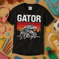 Gator S.L.A.Y.E.R Crocodiles Gator Hunting Alligator Hunting Kids T-Shirt