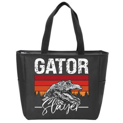 Gator S.L.A.Y.E.R Crocodiles Gator Hunting Alligator Hunting Zip Tote Bag