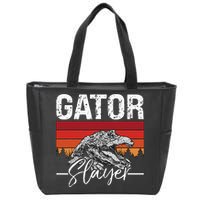 Gator S.L.A.Y.E.R Crocodiles Gator Hunting Alligator Hunting Zip Tote Bag
