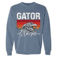Gator S.L.A.Y.E.R Crocodiles Gator Hunting Alligator Hunting Garment-Dyed Sweatshirt