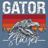 Gator S.L.A.Y.E.R Crocodiles Gator Hunting Alligator Hunting Garment-Dyed Sweatshirt