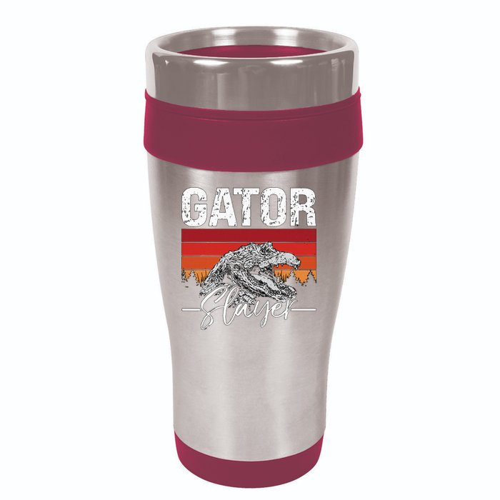 Gator S.L.A.Y.E.R Crocodiles Gator Hunting Alligator Hunting 16oz Travel Tumbler