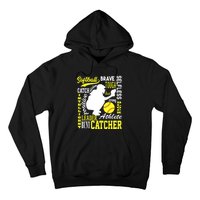 Girl Softball Catcher Great For Teens Traits Of A Catcher Hoodie