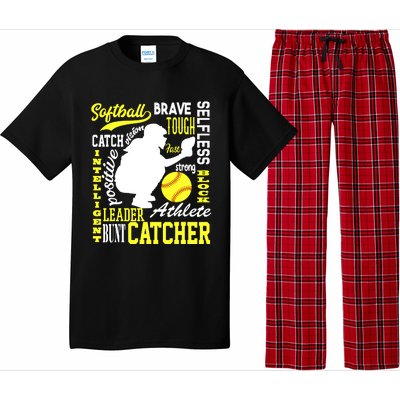 Girl Softball Catcher Great For Teens Traits Of A Catcher Pajama Set