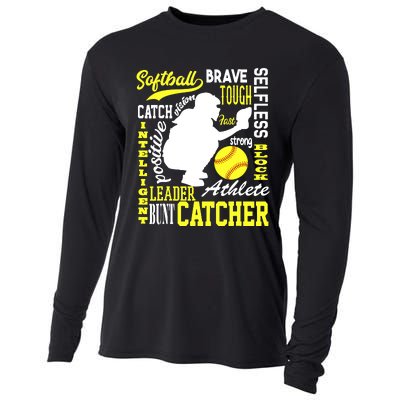 Girl Softball Catcher Great For Teens Traits Of A Catcher Cooling Performance Long Sleeve Crew