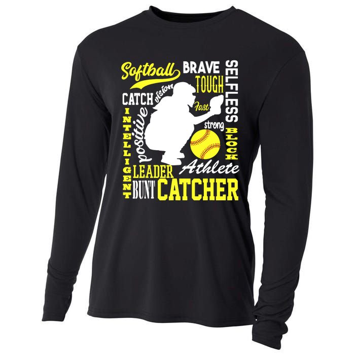 Girl Softball Catcher Great For Teens Traits Of A Catcher Cooling Performance Long Sleeve Crew